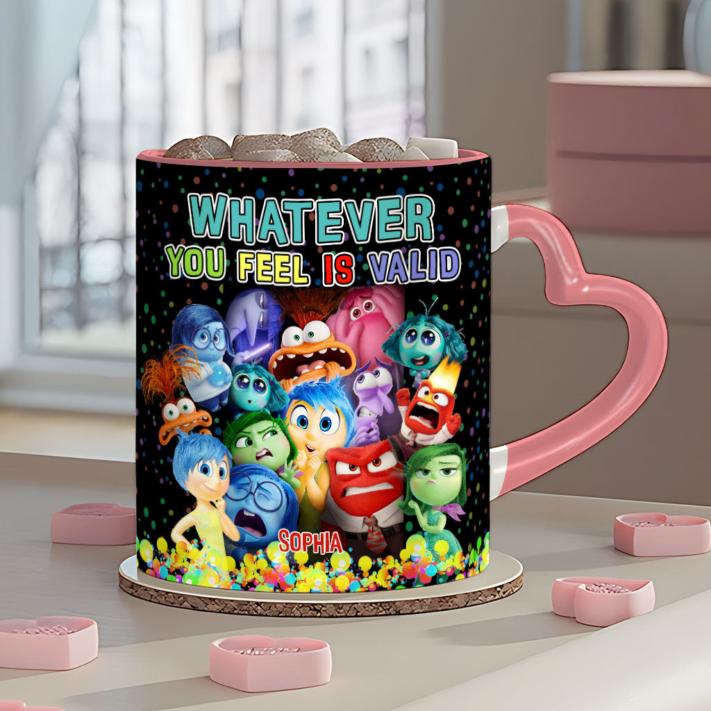 Personalized Heart Handle Mug Custom Name Gift for Loved Ones Heart Handle Mug GradoCreations