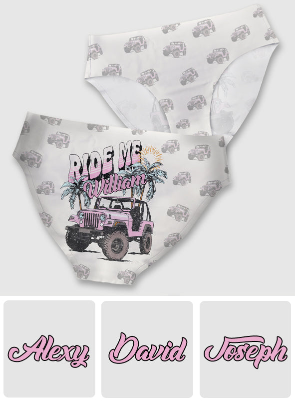 Personalized Women's Briefs with Ride Me Design for Her Women Briefs GradoCreations