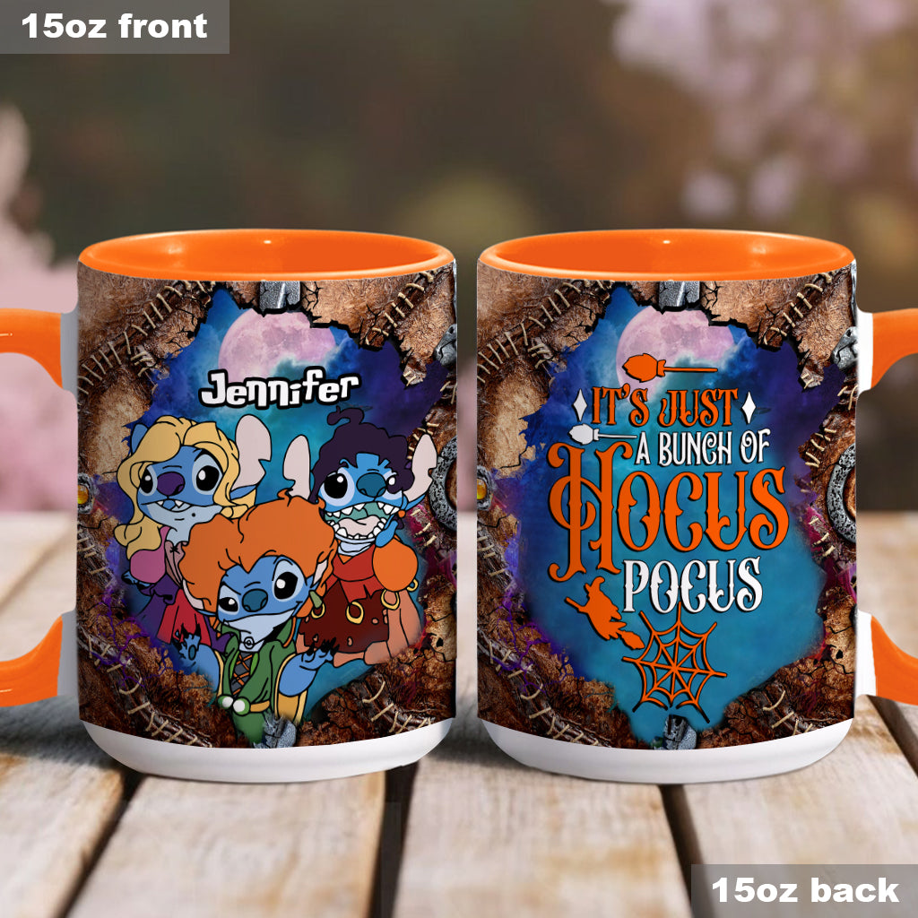 Personalized Hocus Pocus Accent Mug Custom Name Gift for Halloween Accent Mug GradoCreations