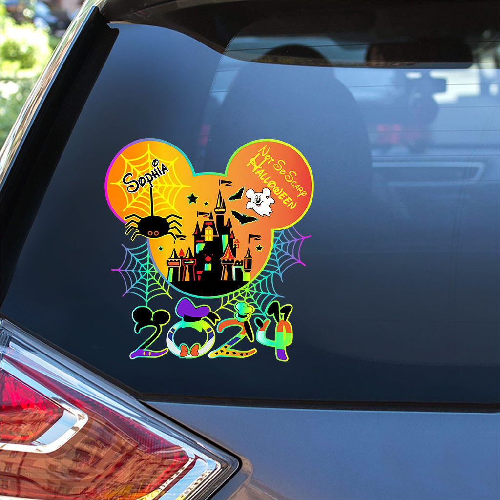Personalized Halloween Mouse Decal Custom Name for Kids Decal Full GradoCreations