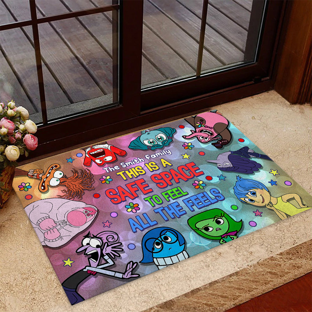 Personalized Doormat Safe Space Family Name Custom Gift Doormat GradoCreations