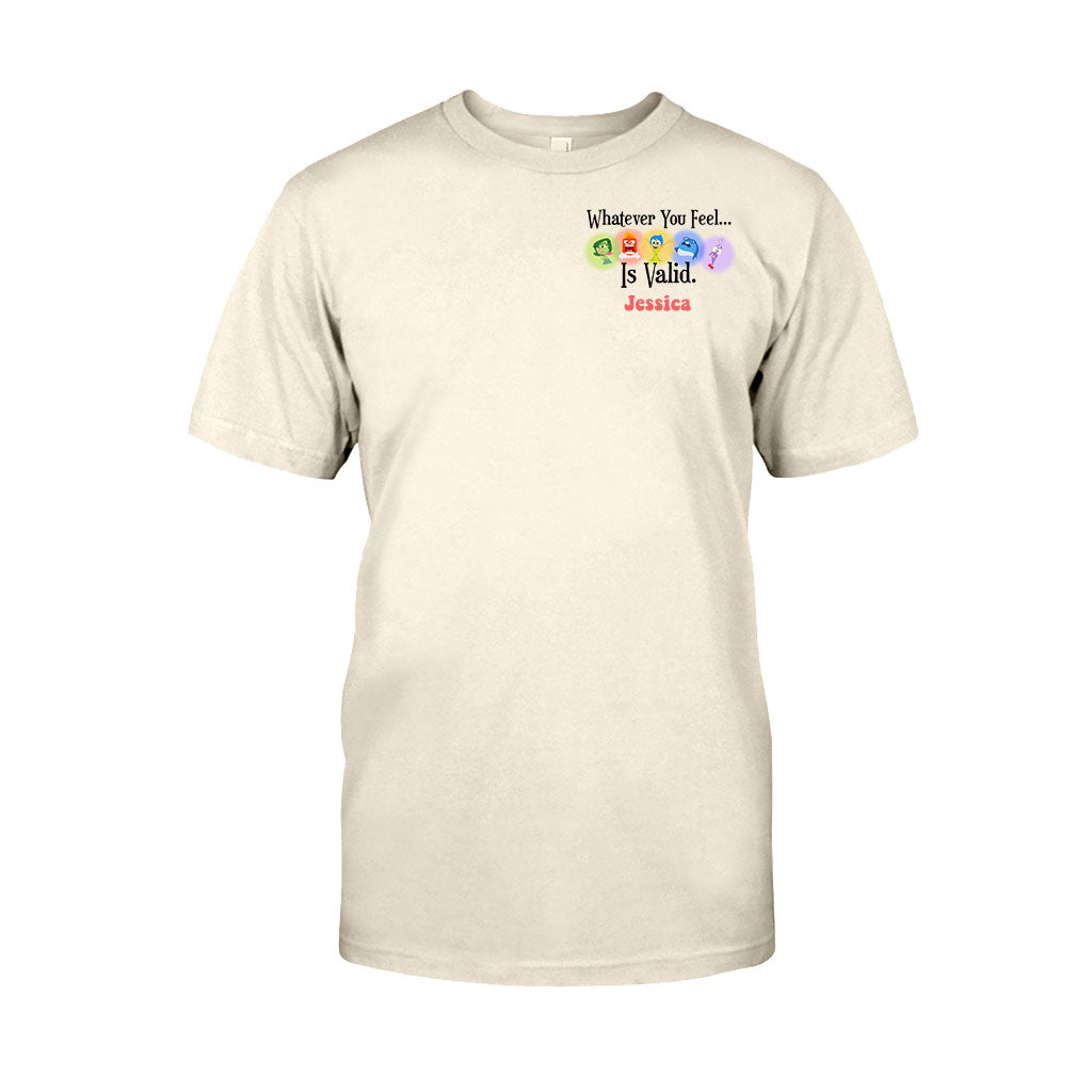 Personalized Inside Out T-shirt Custom Message Gift Idea T-shirt And Hoodie GradoCreations