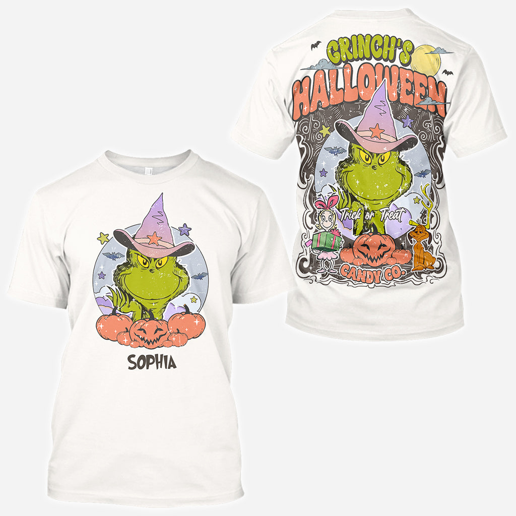 Personalized Grinch Halloween All Over Shirt Fun Costume Gift All Over Shirt GradoCreations