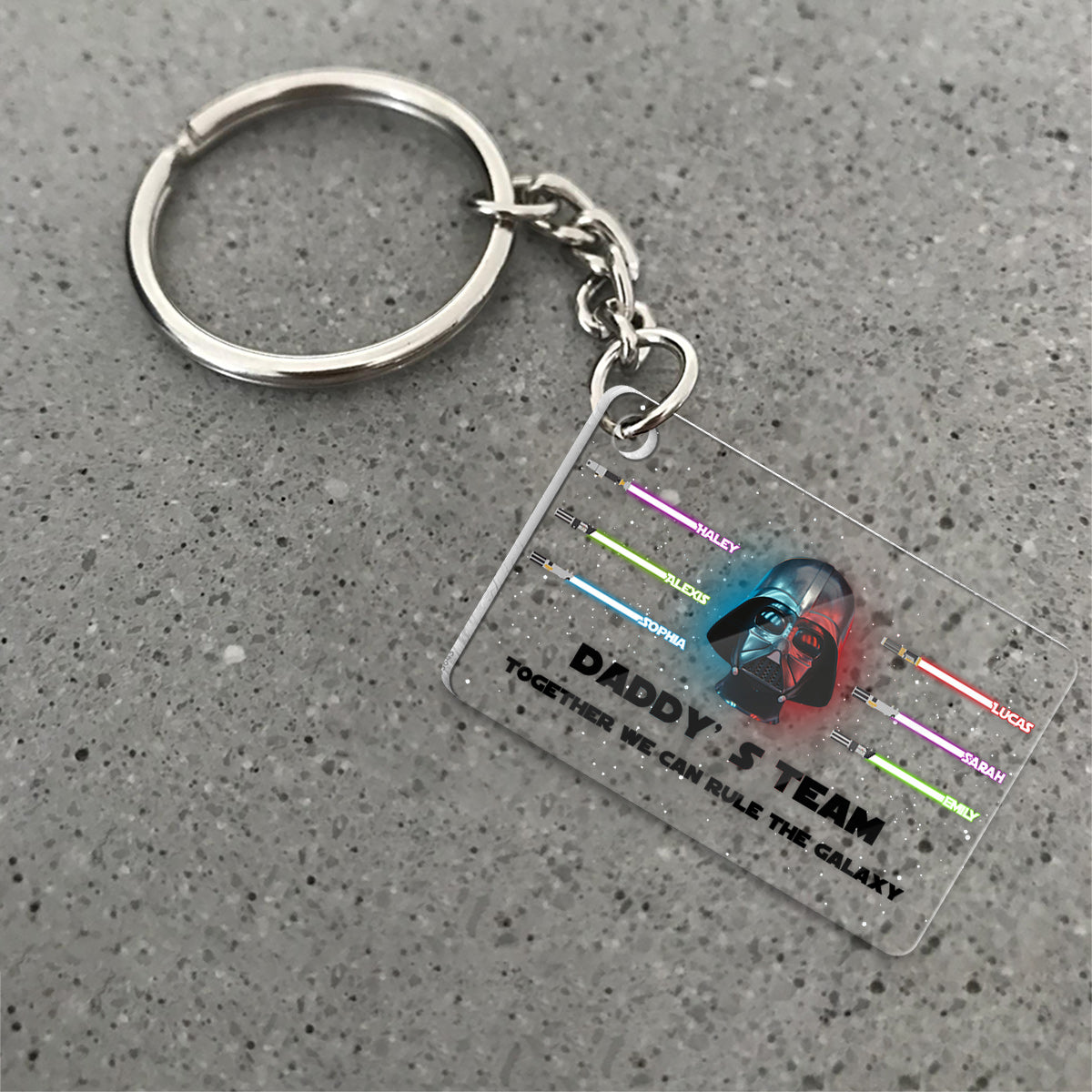 Personalized Star Wars Acrylic Keychain Gift for Dad One-sided Keychain GradoCreations