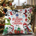 Personalized Nightmare Before Christmas Throw Pillow Gift Throw Pillow GradoCreations