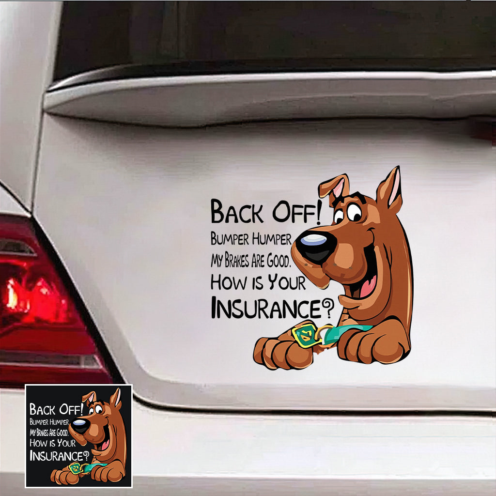 Personalized Cartoon Dog Bumper Sticker Decal for Cars - Fun Gift Decal Full GradoCreations