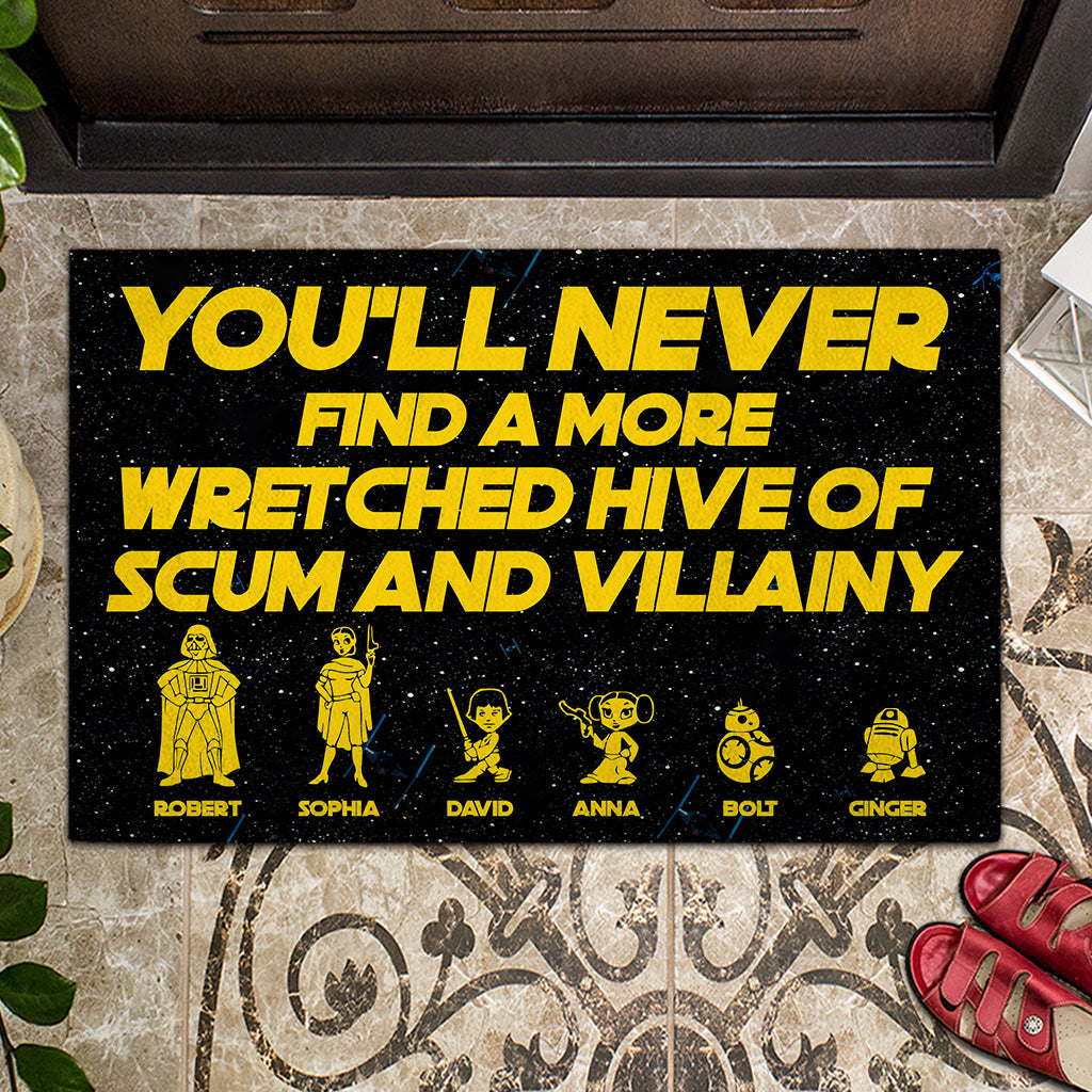 Personalized Wretched Hive Doormat Custom Name Gift Doormat GradoCreations
