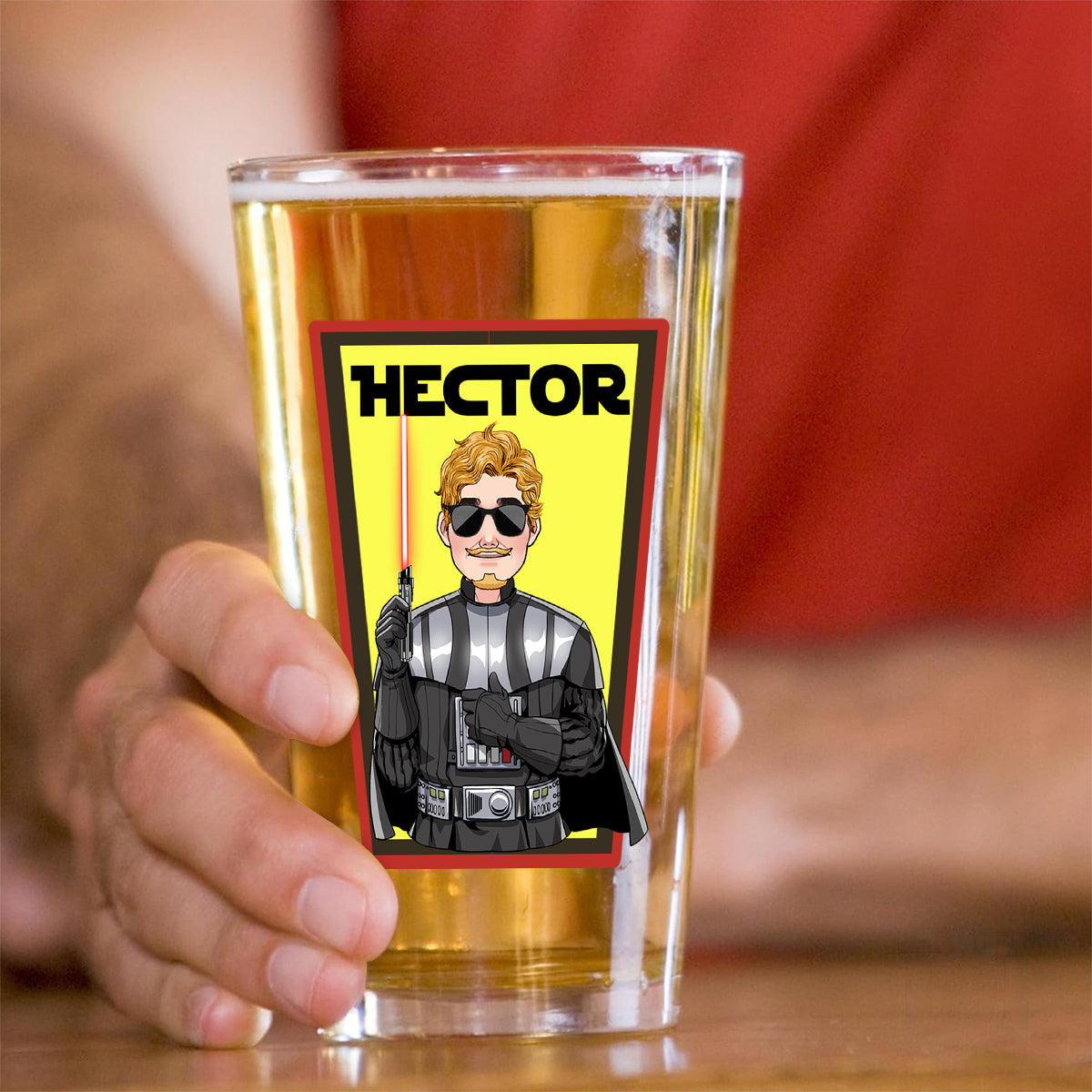 Personalized Beer Glass May The Froth Be With You Custom Gift for Dad Beer Glass GradoCreations