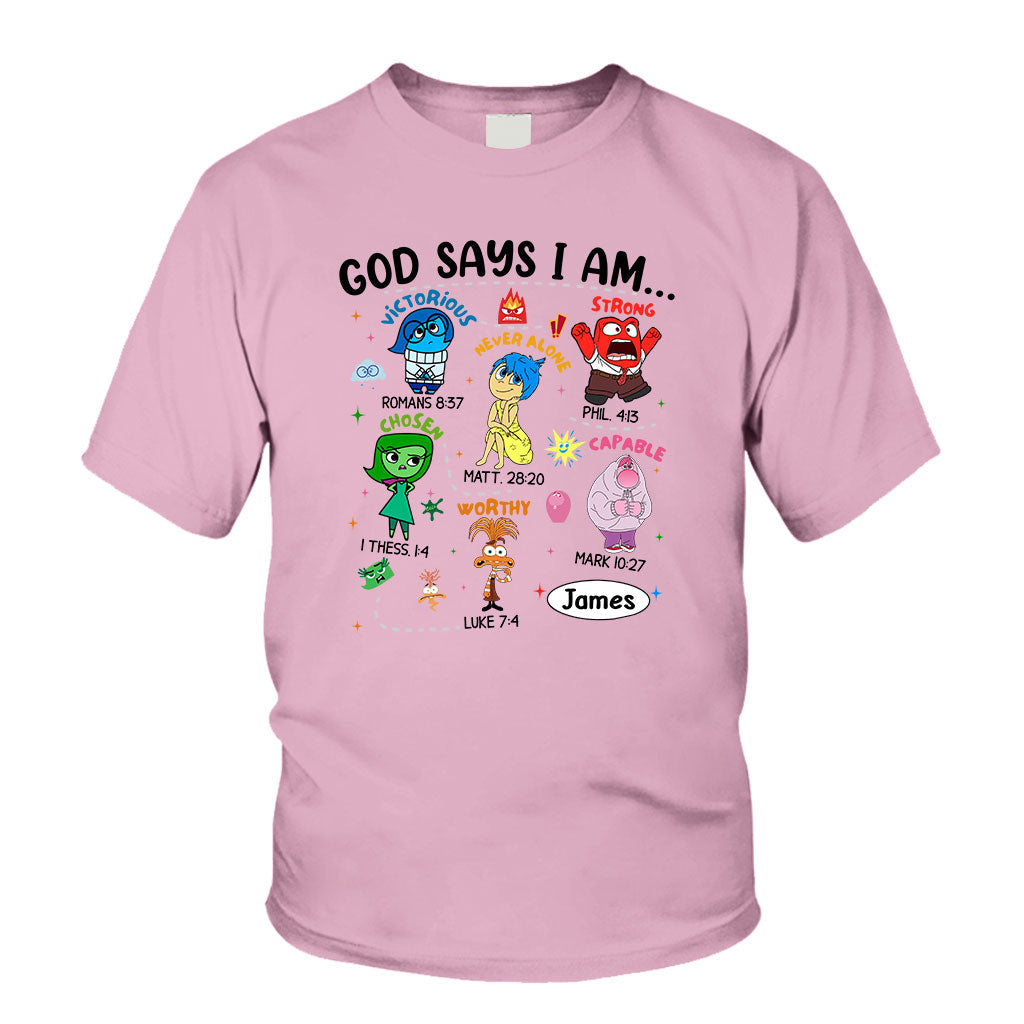 Personalized God Says I Am T-shirt & Hoodie for Kids T-shirt & Hoodie GradoCreations
