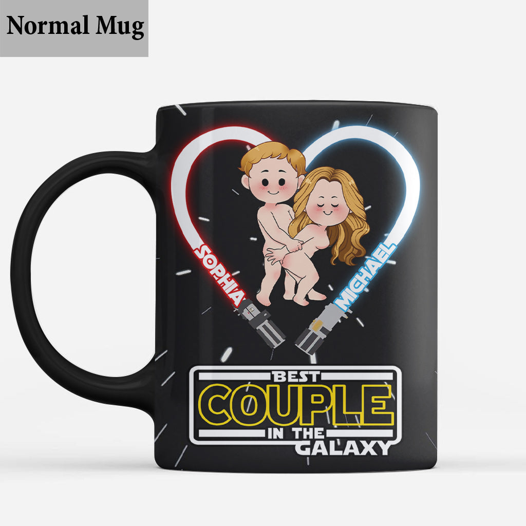 Personalized Couple Mug Custom Names Best Couple in the Galaxy Gift Mug GradoCreations
