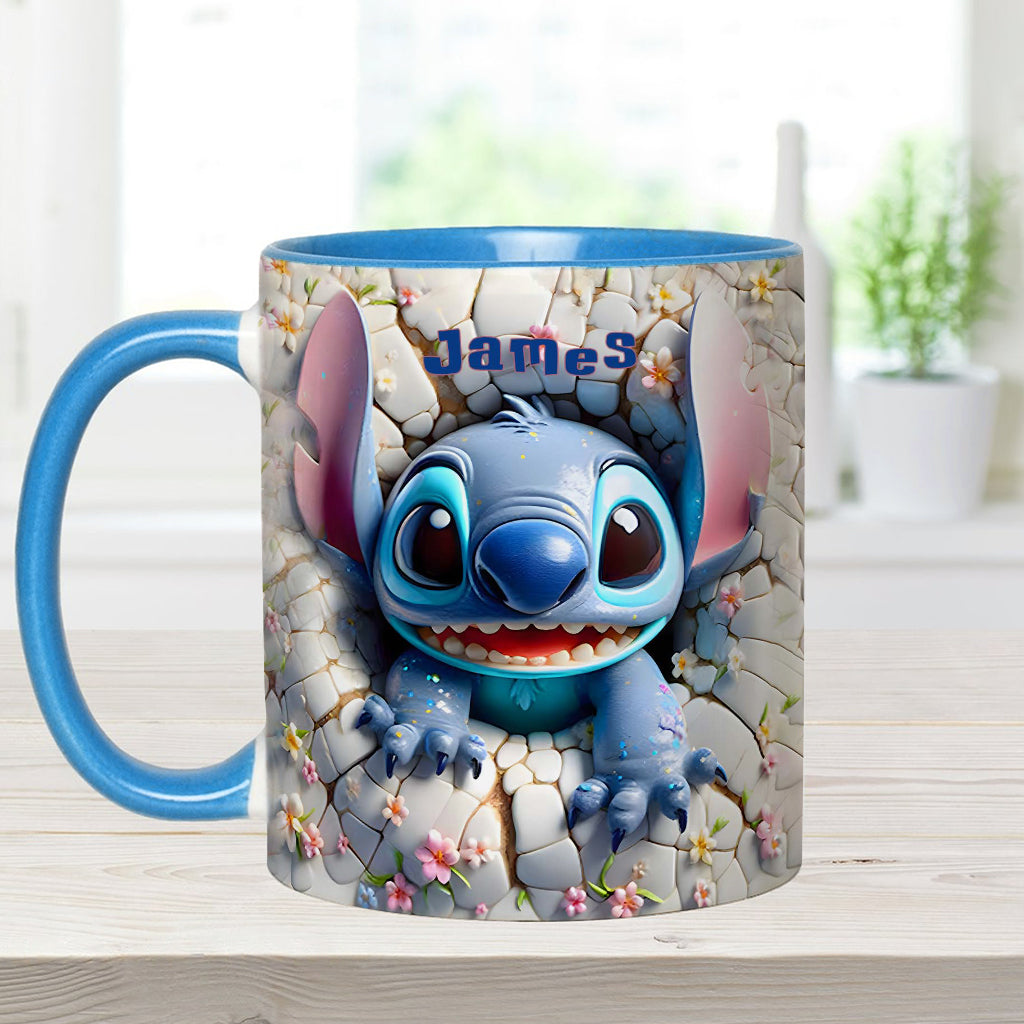 Personalized Ohana Accent Mug Custom Name Gift for Kids Accent Mug GradoCreations