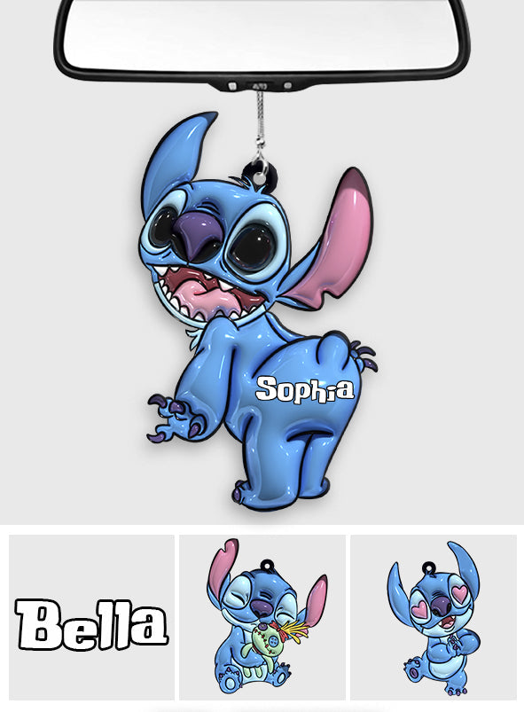 Personalized Ohana Car Ornament Custom Name Gift for Family Car Ornament GradoCreations
