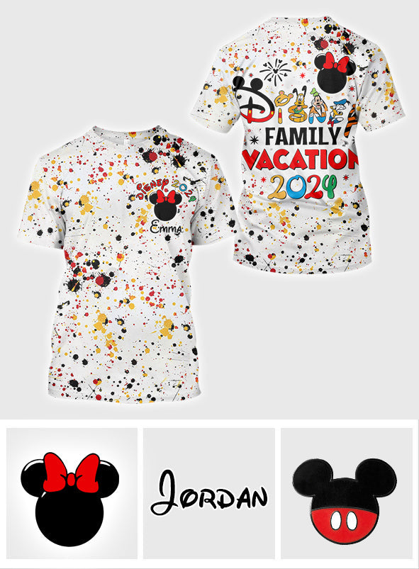 Personalized Disney Family Vacation All Over Shirt for Kids All Over Shirt GradoCreations