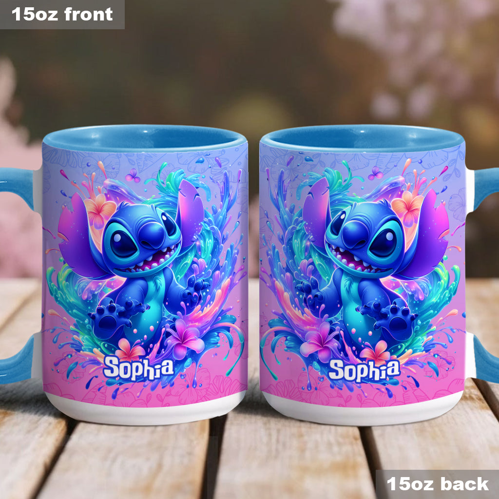 Personalized Ohana Accent Mug Custom Name Gift for Mom Accent Mug GradoCreations