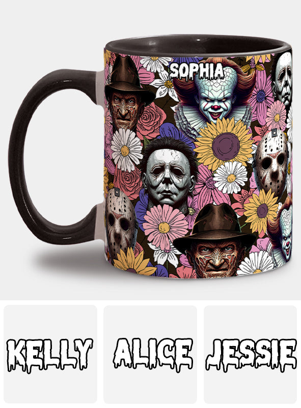 Personalized Horror Movie Accent Mug with Custom Name Gift Accent Mug GradoCreations