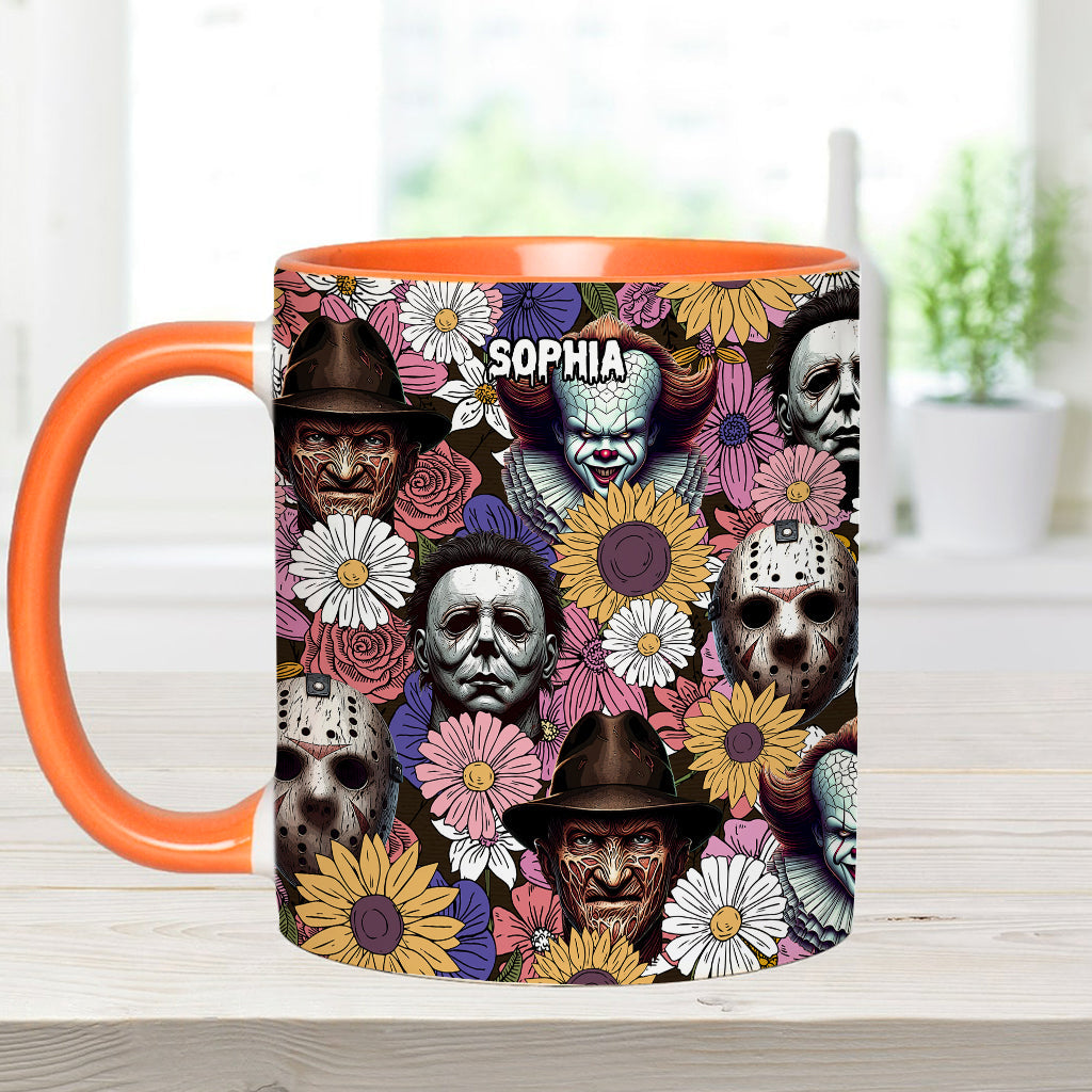 Personalized Horror Movie Accent Mug with Custom Name Gift Accent Mug GradoCreations
