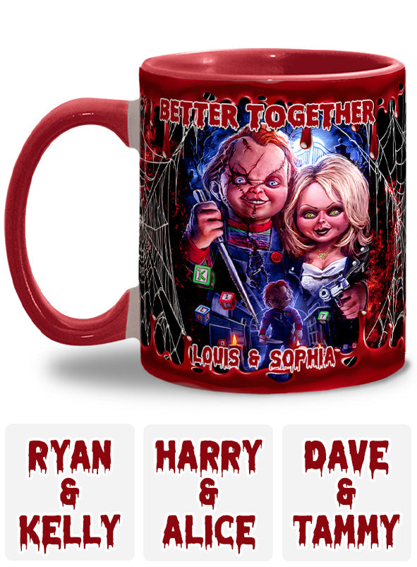 Personalized Chucky & Tiffany Accent Mug Custom Name Gift Accent Mug GradoCreations