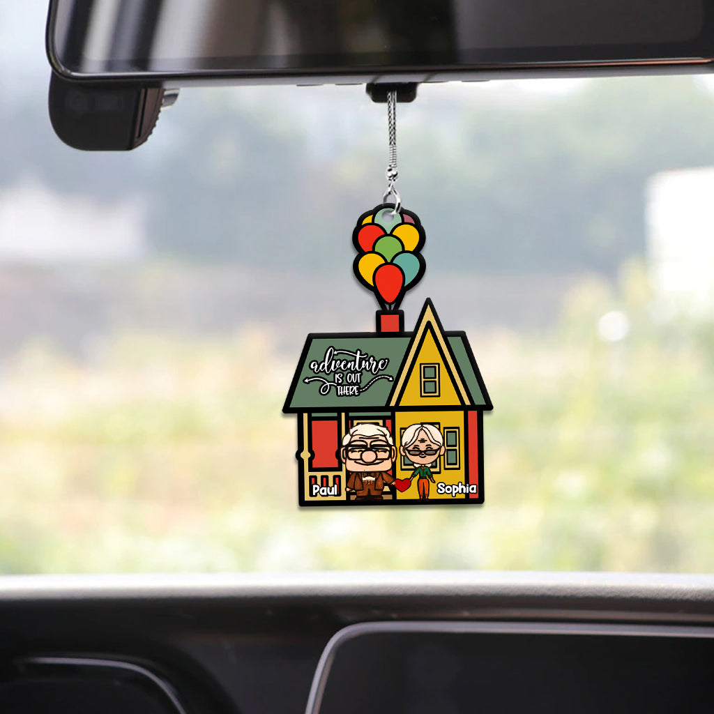 Personalized Adventure Car Ornament Custom Couple Gift for Christmas Car Ornament GradoCreations