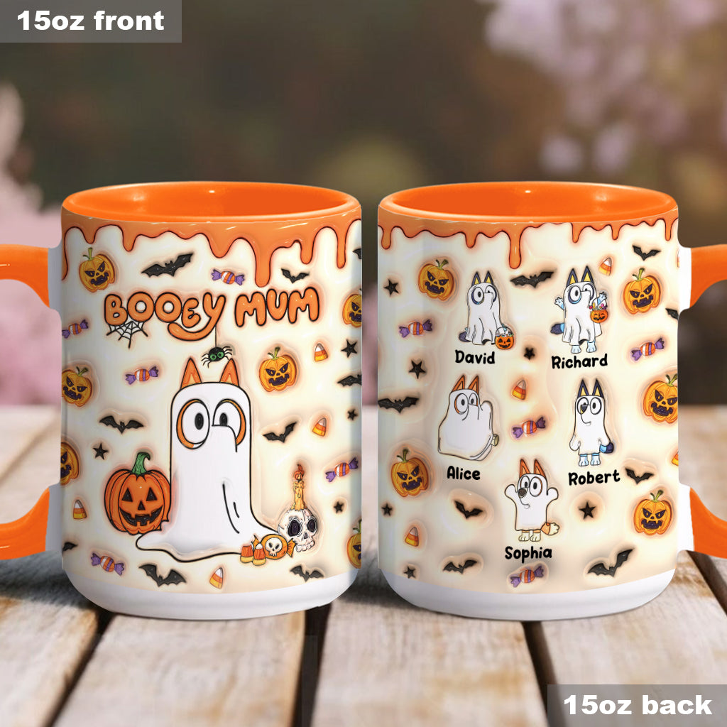 Personalized Booey Mum Accent Mug Custom Name Gift for Mom Accent Mug GradoCreations