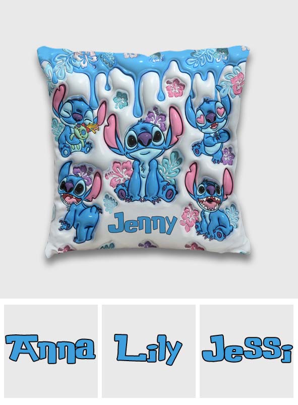 Personalized Throw Pillow with Ohana Design for Family Gift Throw Pillow GradoCreations