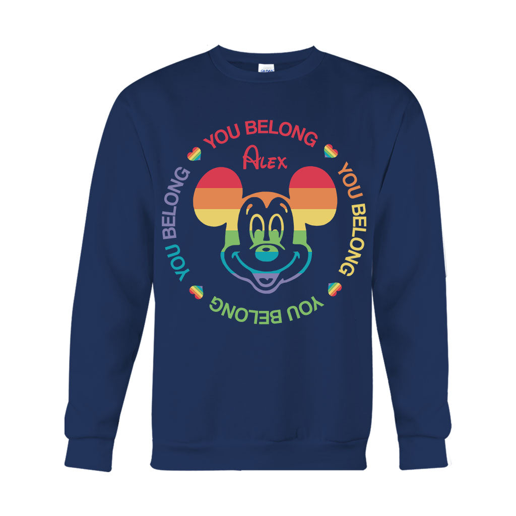 Personalized LGBT Pride T-shirt & Hoodie with Custom Name T-shirt & Hoodie GradoCreations