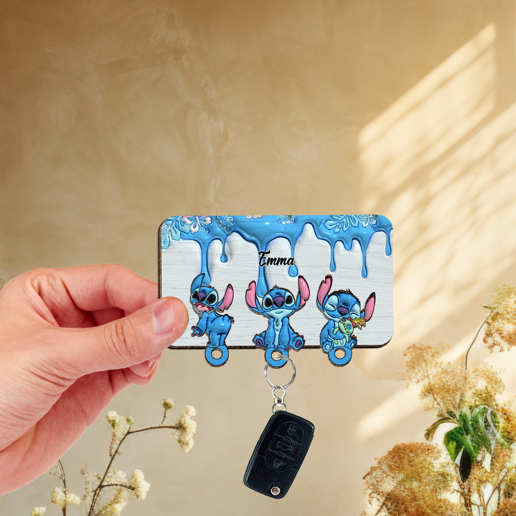 Personalized Ohana Key Holder Custom Name Gift for Home Key Holder GradoCreations