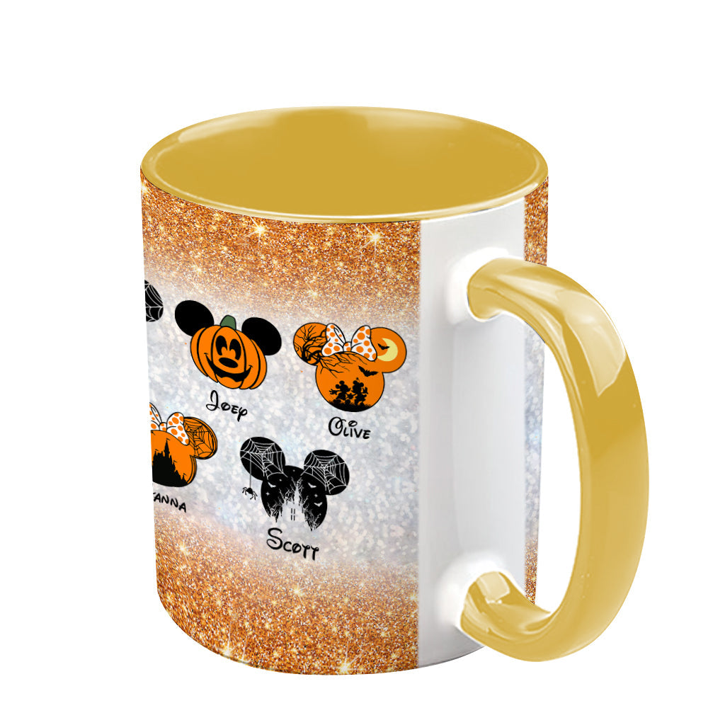 Personalized Spooky Mama Halloween Accent Mug Gift for Mom Accent Mug GradoCreations
