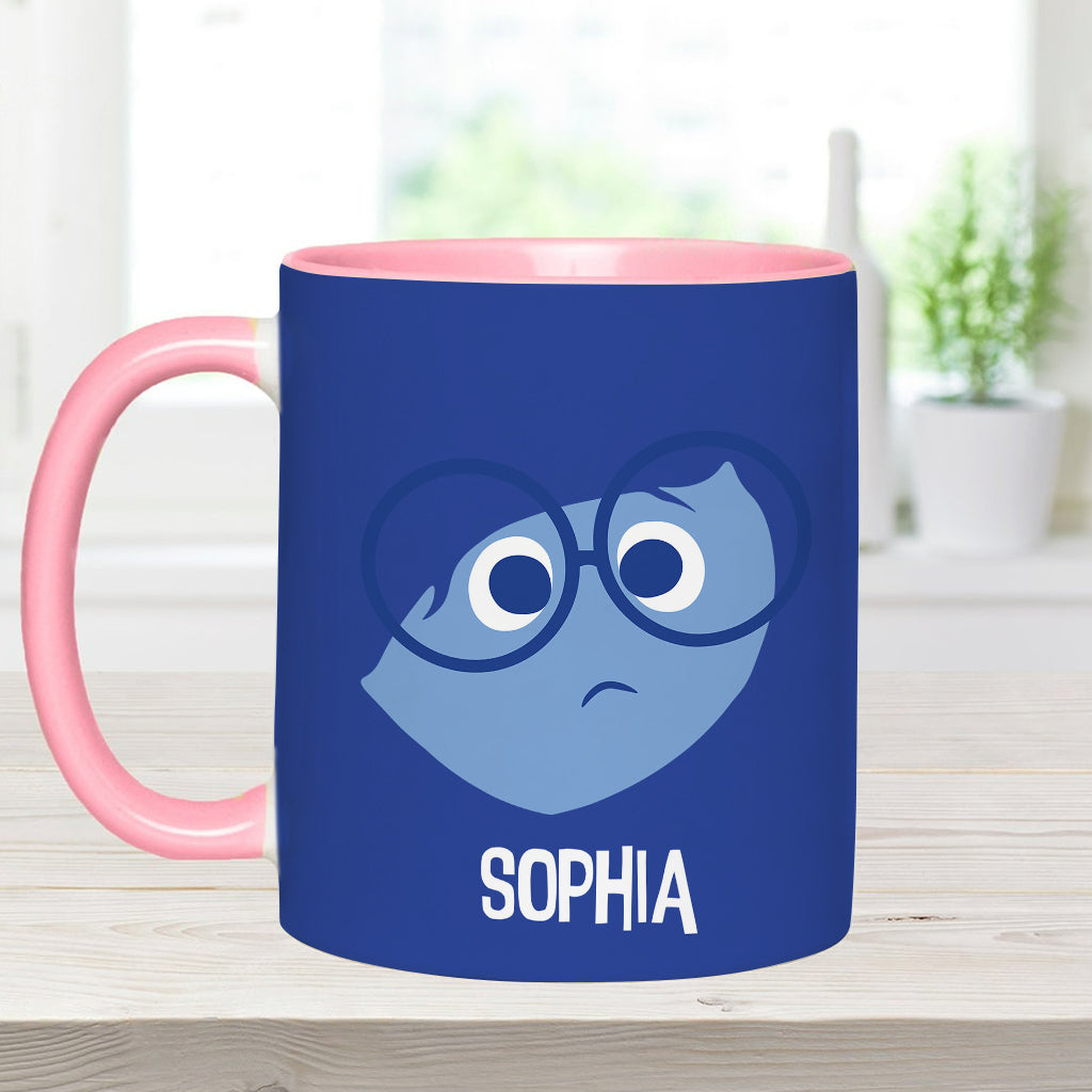 Personalized Two-Tone Accent Mug Custom Name Gift Accent Mug GradoCreations