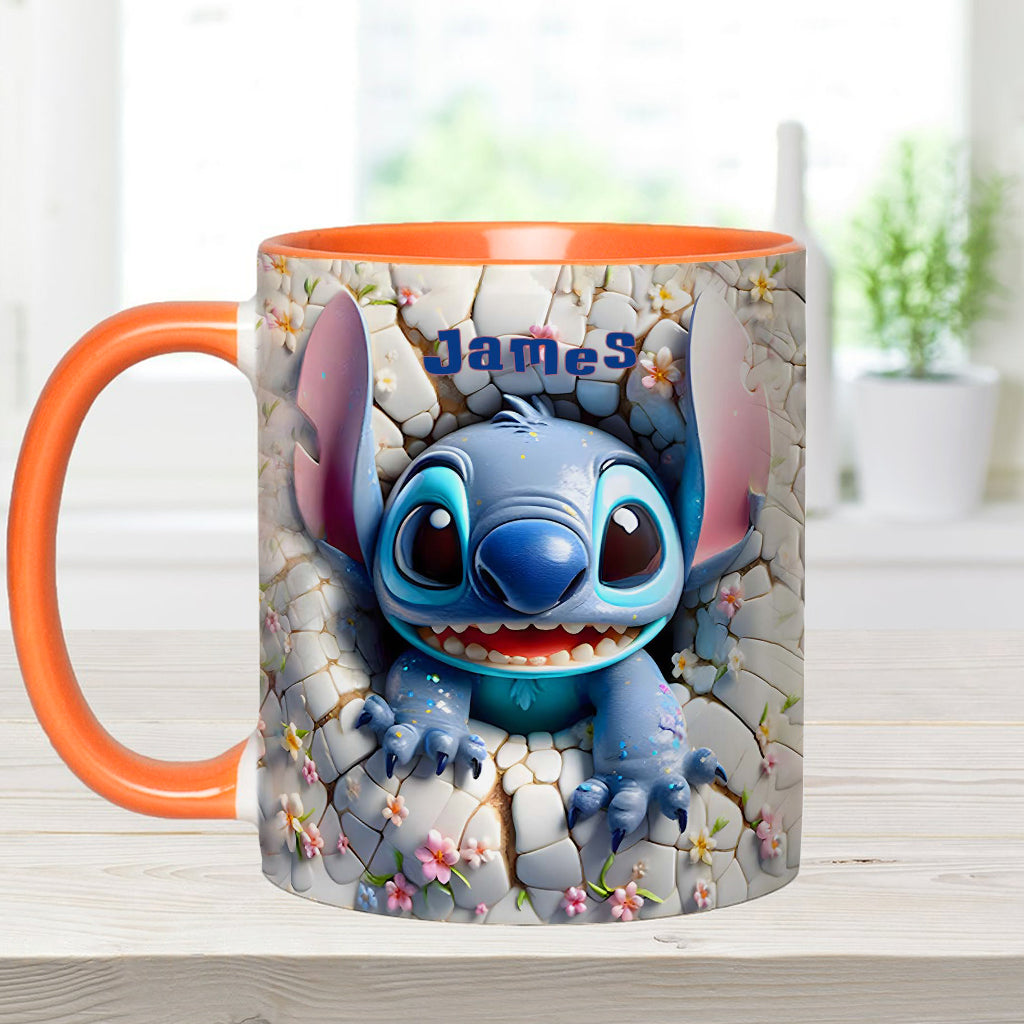Personalized Ohana Accent Mug Custom Name Gift for Kids Accent Mug GradoCreations