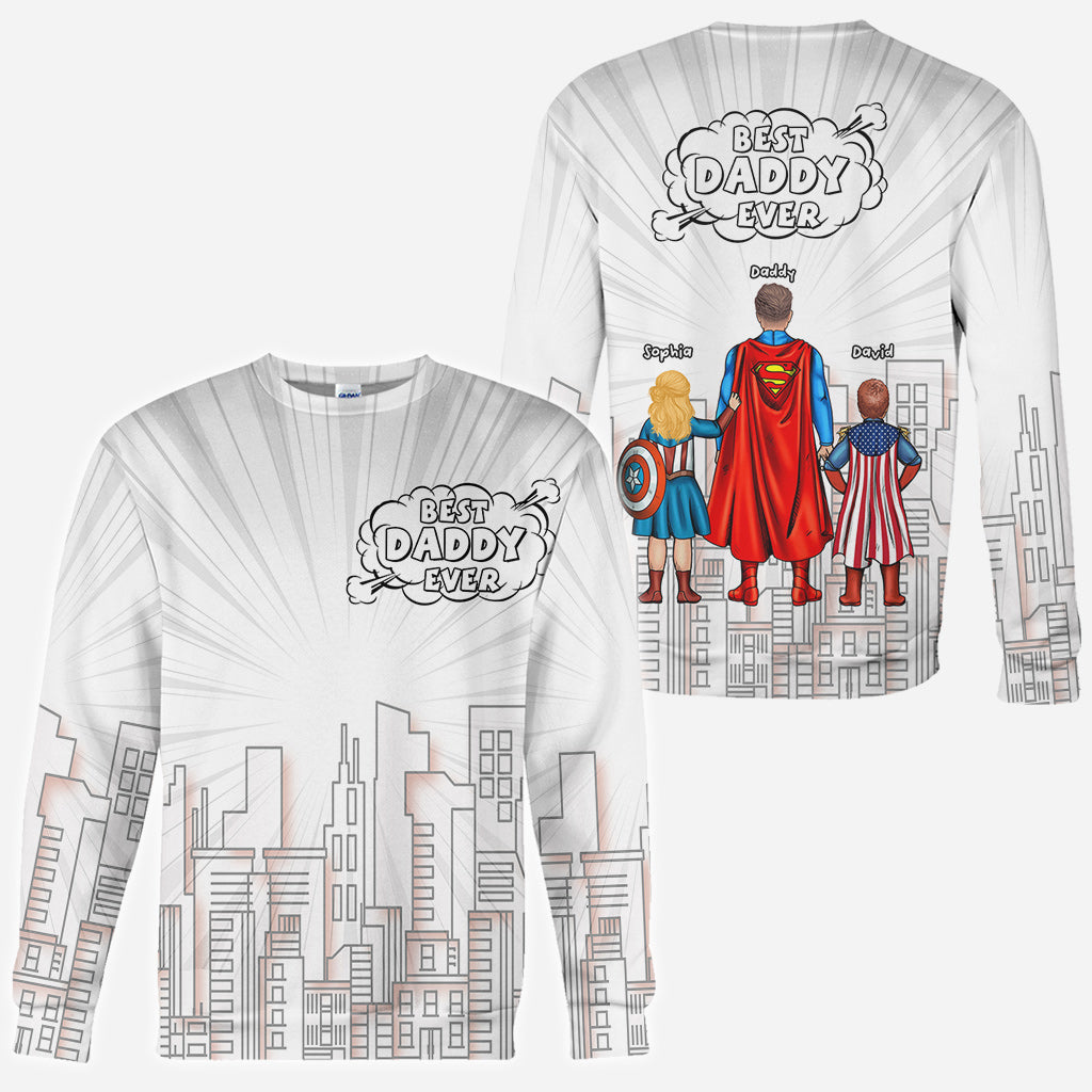 Personalized Best Dad Ever All Over Shirt Custom Family Design All Over Shirt GradoCreations