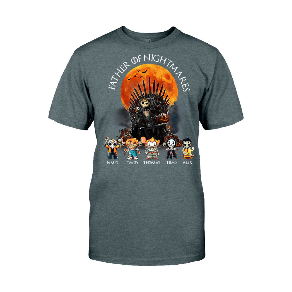 Personalized Father T-Shirt and Hoodie with 4 Character Design T-shirt & Hoodie GradoCreations