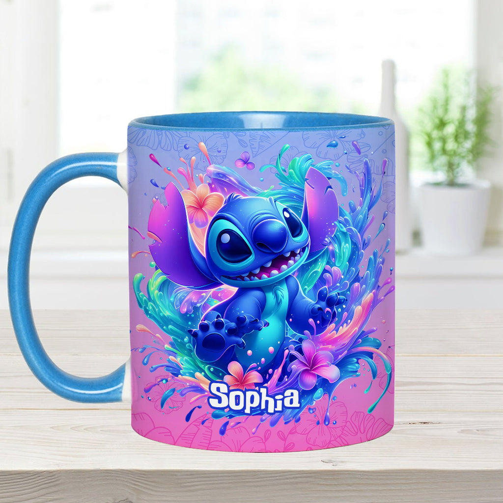Personalized Ohana Accent Mug Custom Name Gift for Mom Accent Mug GradoCreations