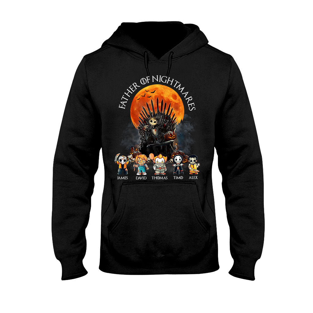 Personalized Father T-Shirt and Hoodie with 4 Character Design T-shirt & Hoodie GradoCreations