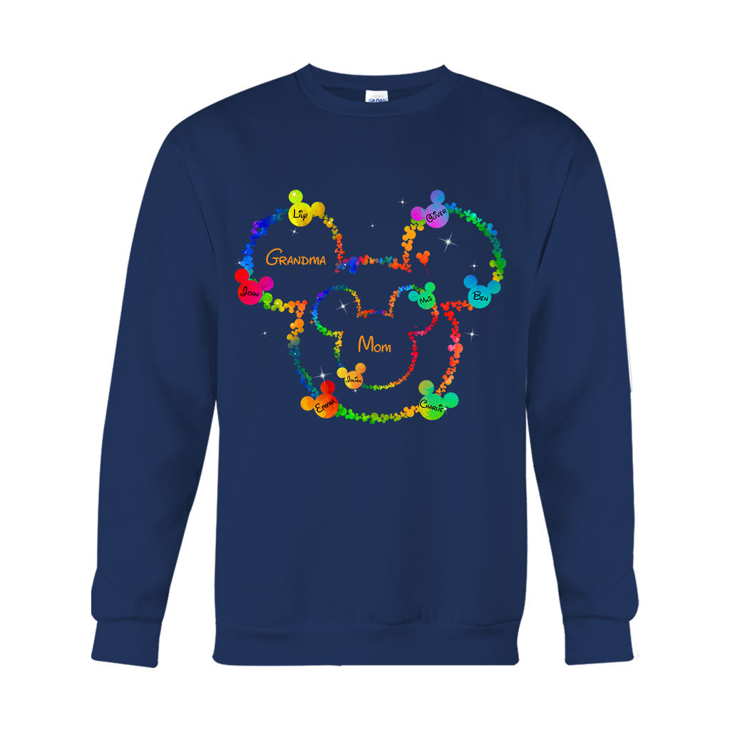 Personalized Mom Grandma Mouse T-shirt & Hoodie Gift for Mother's Day T-shirt & Hoodie GradoCreations