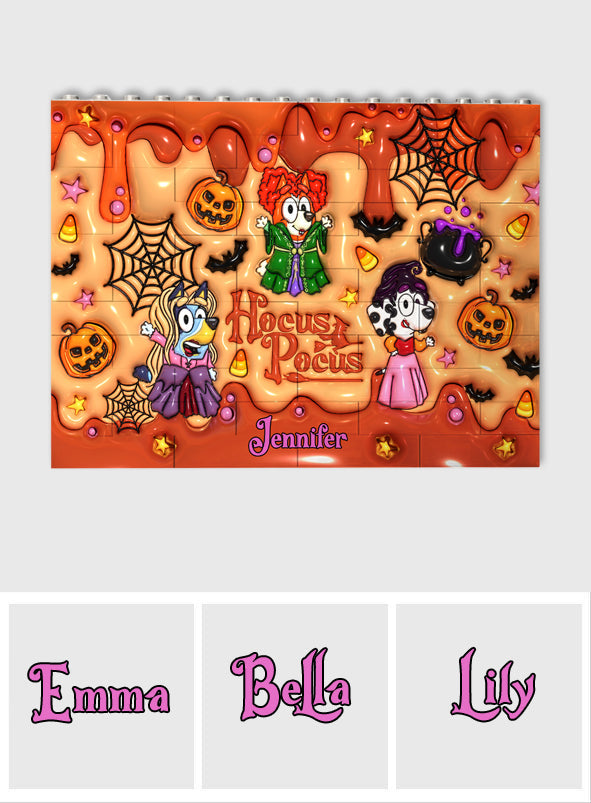 Personalized Halloween Building Brick Block Custom Design Gift One-sided Rectangle Building Brick Blocks GradoCreations