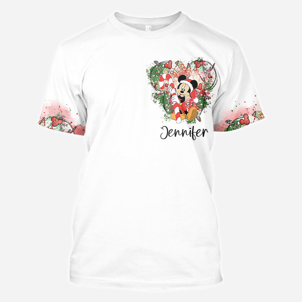 Personalized Merry Christmas All Over Shirt for Women | Perfect Holiday Gift All Over Shirt GradoCreations