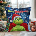 Personalized Merry Grinchmas Throw Pillow Custom Gift for Christmas Throw Pillow GradoCreations