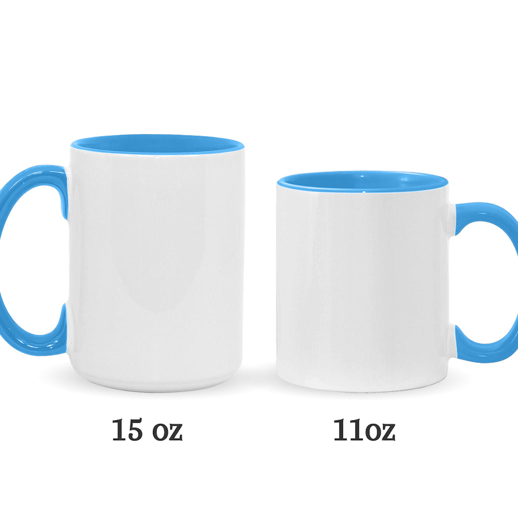 Personalized Ceramic Accent Mug Ohana Design Custom Name Gift Accent Mug GradoCreations