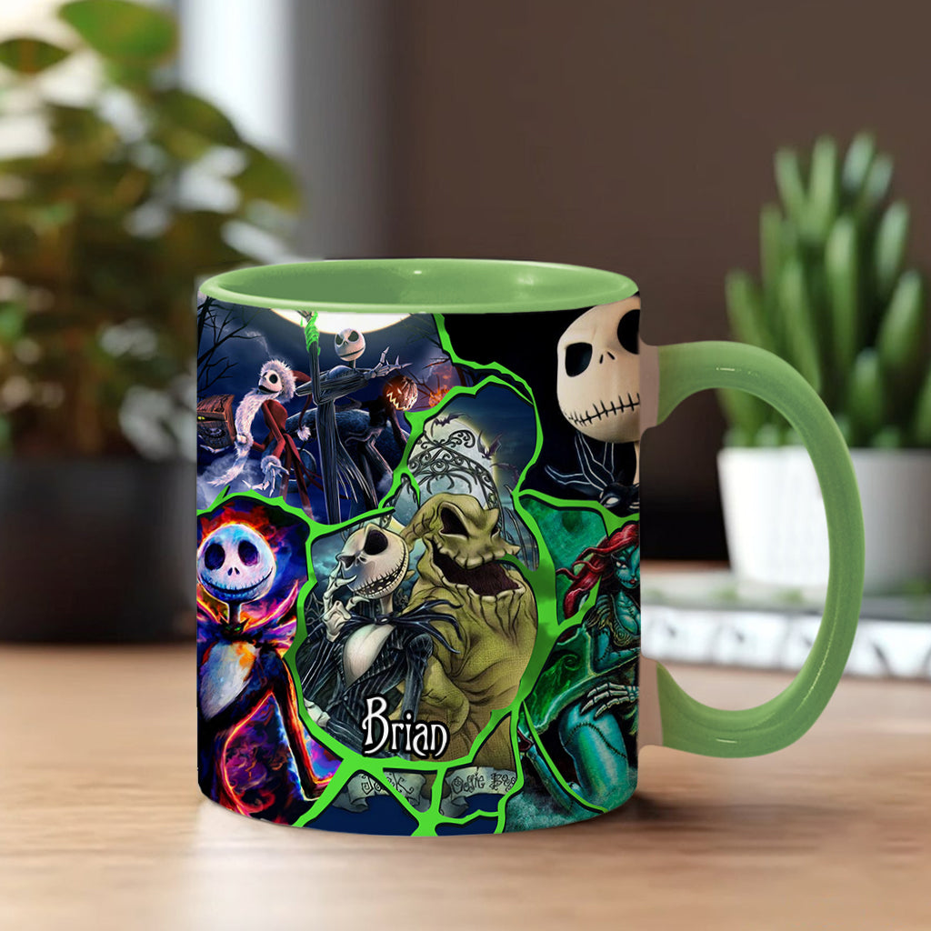 Personalized Nightmare Accent Mug Custom Name Funny Gift for Friends Accent Mug GradoCreations