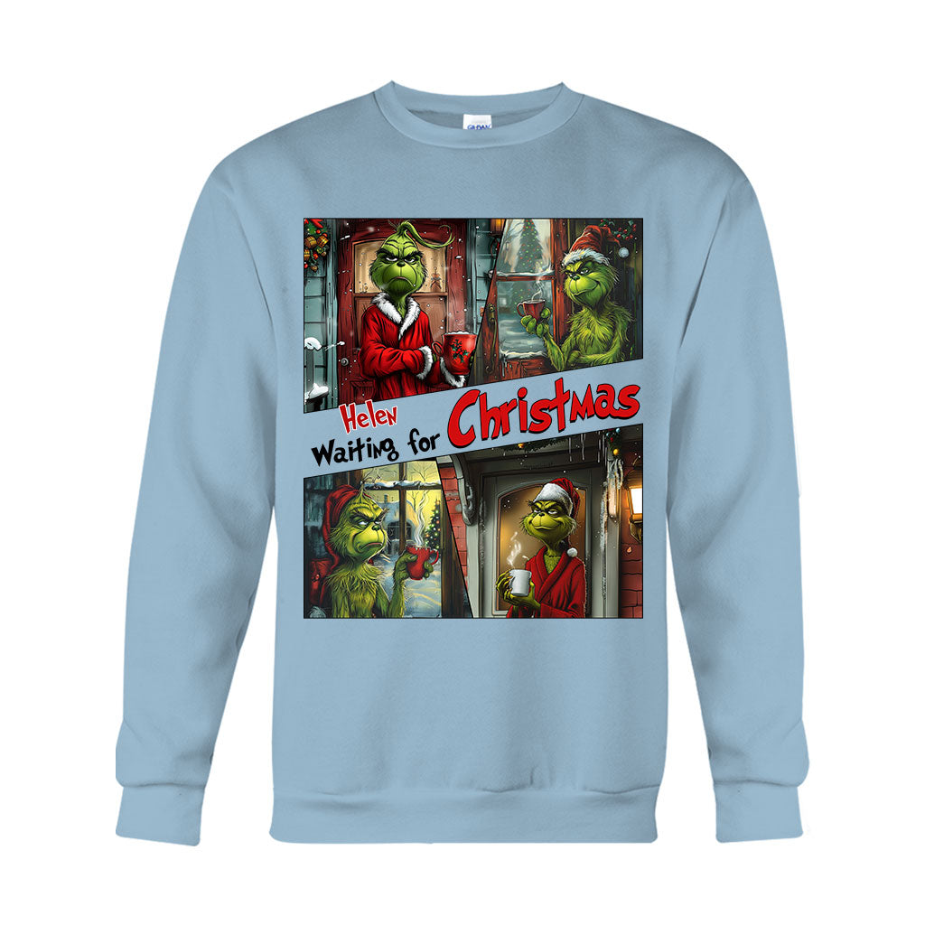 Personalized Grinch Christmas T-shirt & Hoodie Gift for Mom T-shirt & Hoodie GradoCreations