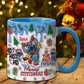 Personalized Merry Stitchmas Accent Mug Custom Name Gift Accent Mug GradoCreations