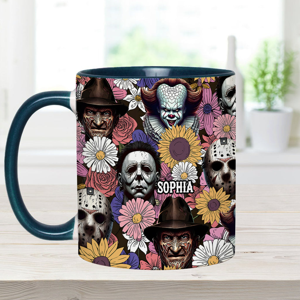 Personalized Horror Accent Mug with Custom Name for Fans Accent Mug GradoCreations