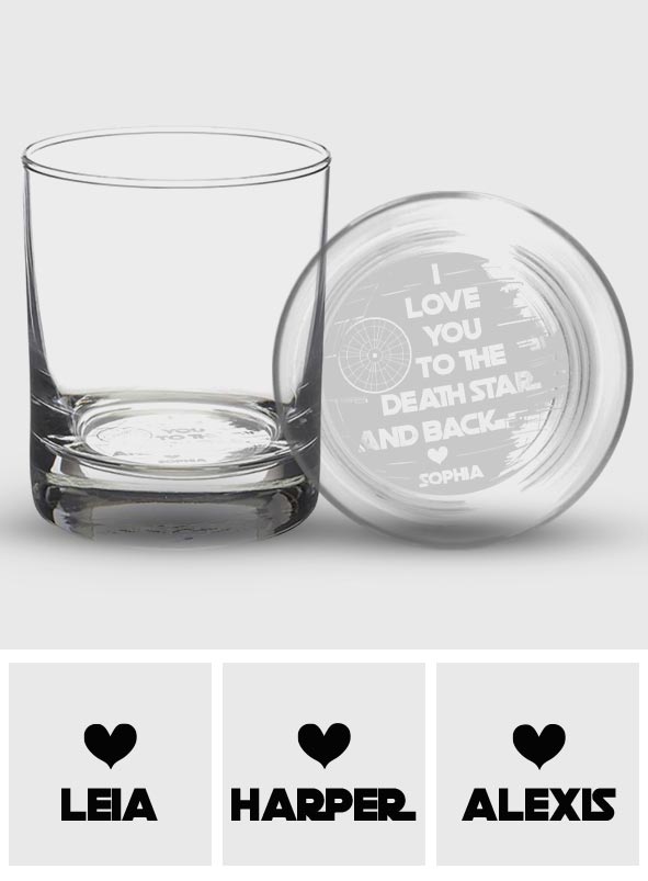 Personalized Engraved Whiskey Glass Custom Love Message Gift Engraved Whiskey Glass GradoCreations