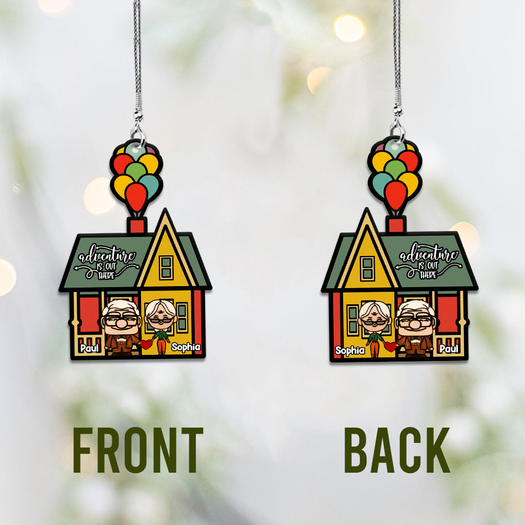 Personalized Adventure Car Ornament Custom Couple Gift for Christmas Car Ornament GradoCreations