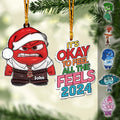 Personalized Acrylic Christmas Ornament Custom Name Gift Custom Shaped Ornament GradoCreations