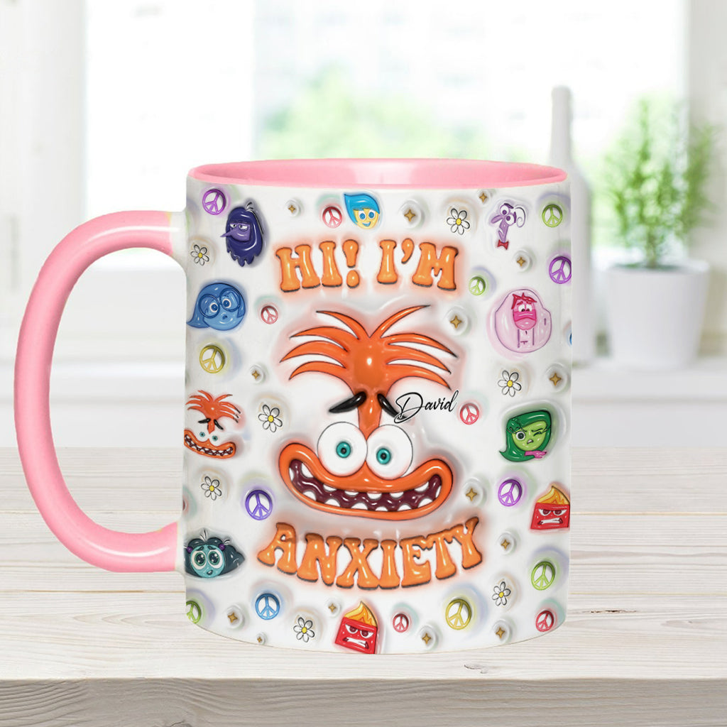 Personalized Two-Tone Accent Mug Custom Name Gift for Birthday Accent Mug GradoCreations