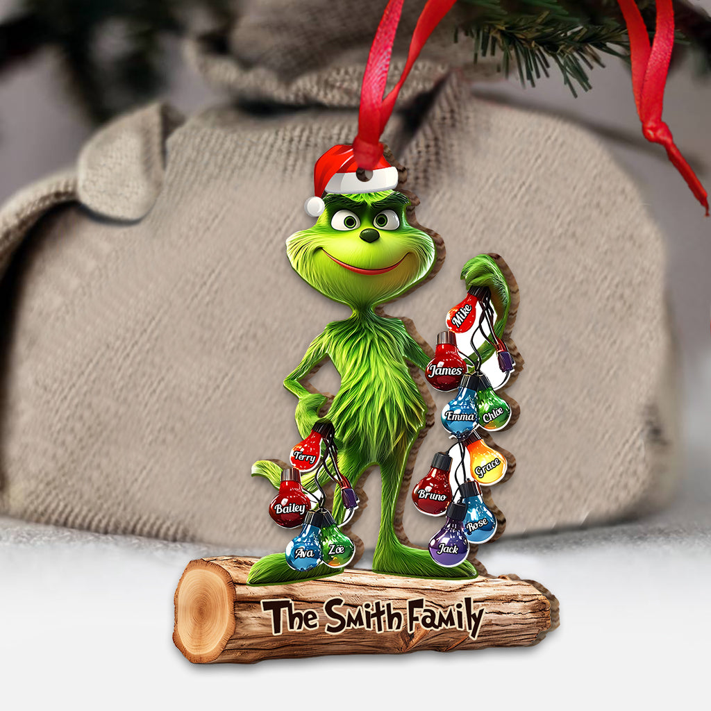 Personalized Christmas Family Ornament Custom Name Gift Ornament GradoCreations