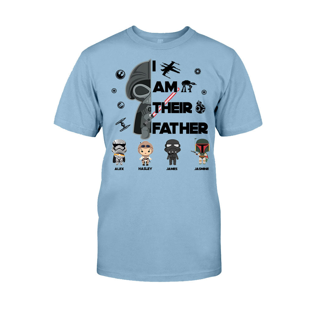 Personalized Star Wars T-Shirt & Hoodie Gift for Dad | Custom Names T-shirt & Hoodie GradoCreations