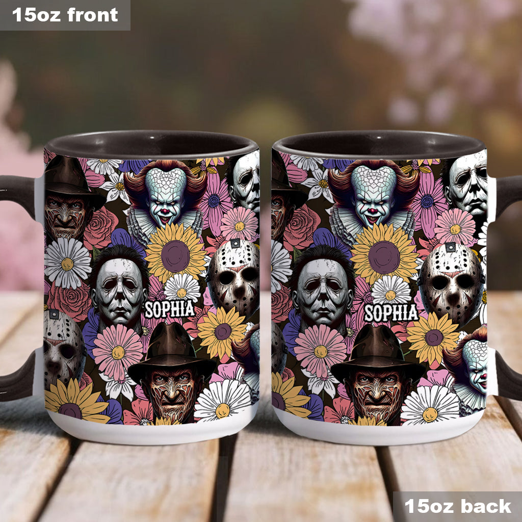 Personalized Horror Accent Mug with Custom Name for Fans Accent Mug GradoCreations