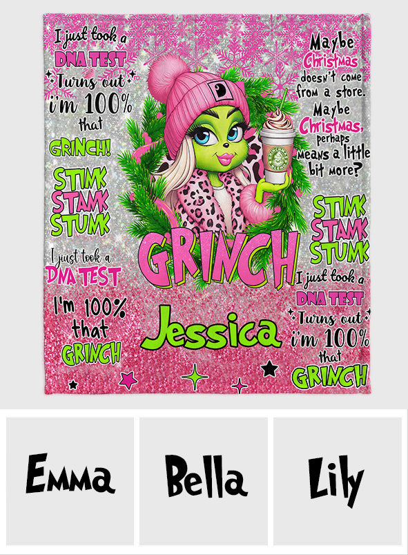 Personalized Merry Grinchmas Blanket Custom Name Christmas Gift Blanket GradoCreations